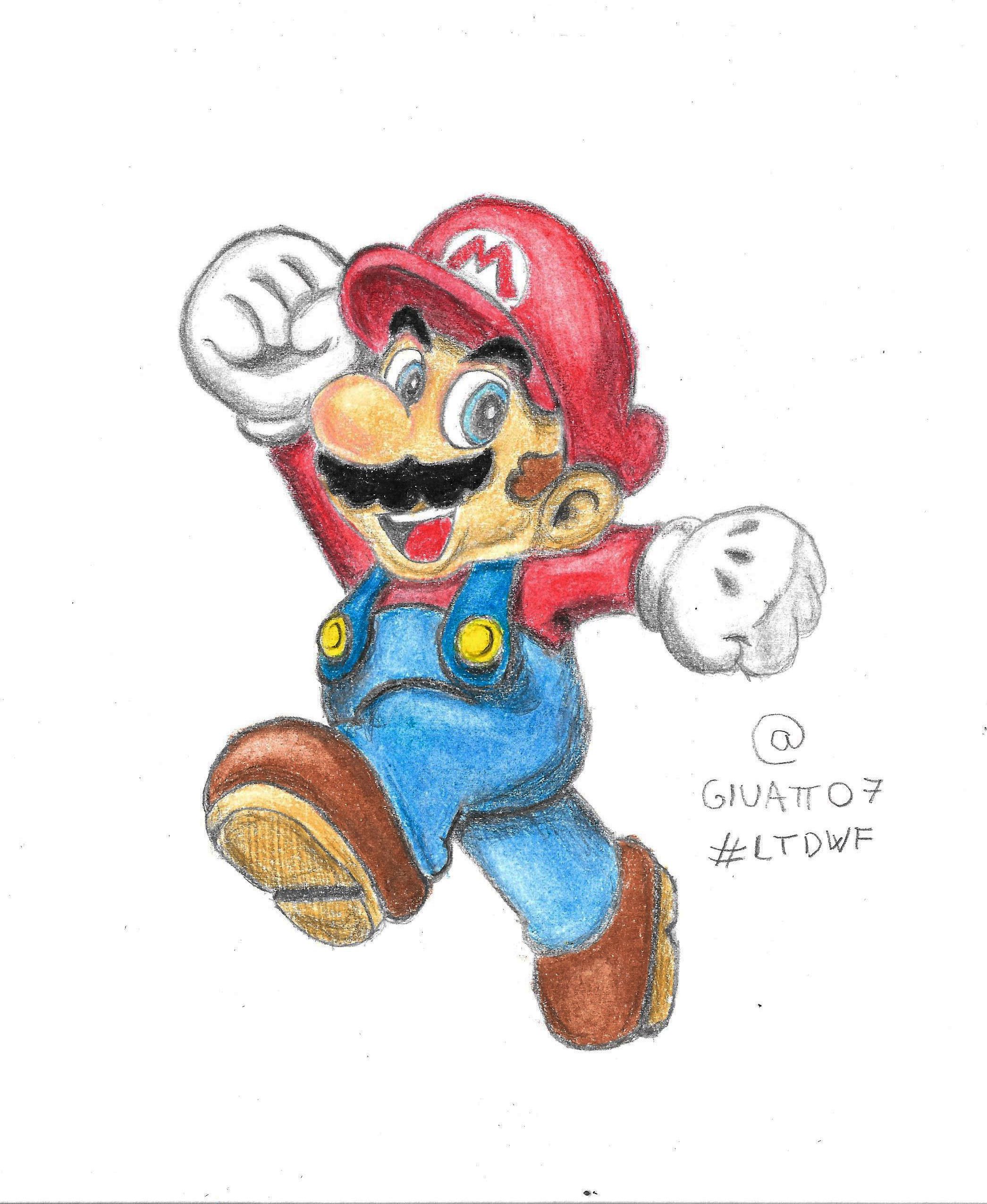 Super Mario Drawing Image