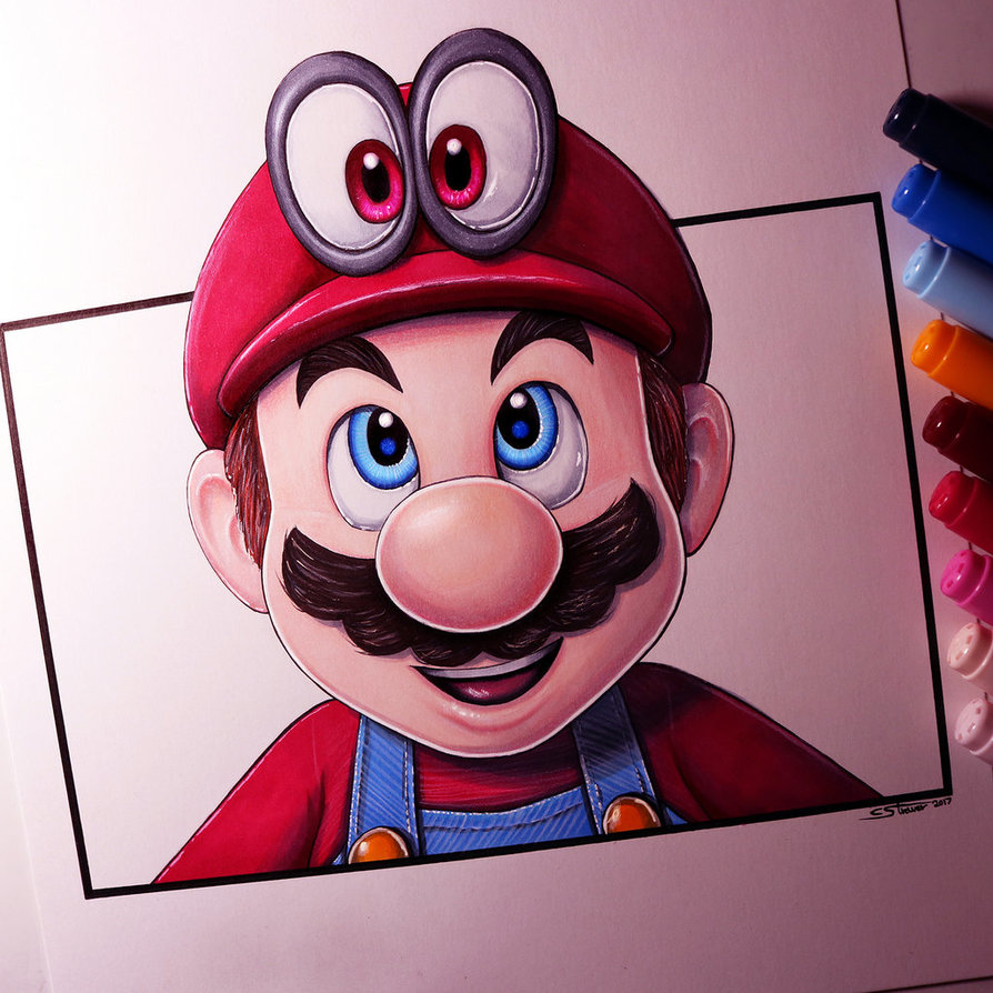 How To Draw Mario, Step by Step, Drawing Guide, by Dawn - DragoArt