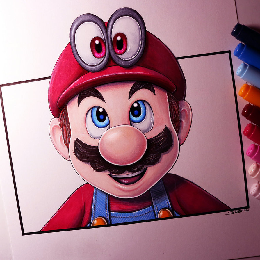 Super Mario Drawing Photo