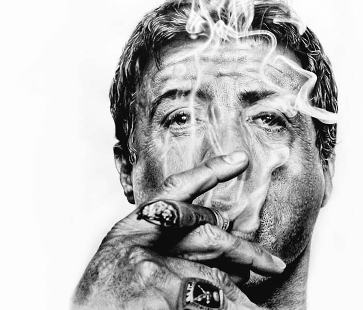 Sylvester Stallone Drawing Amazing