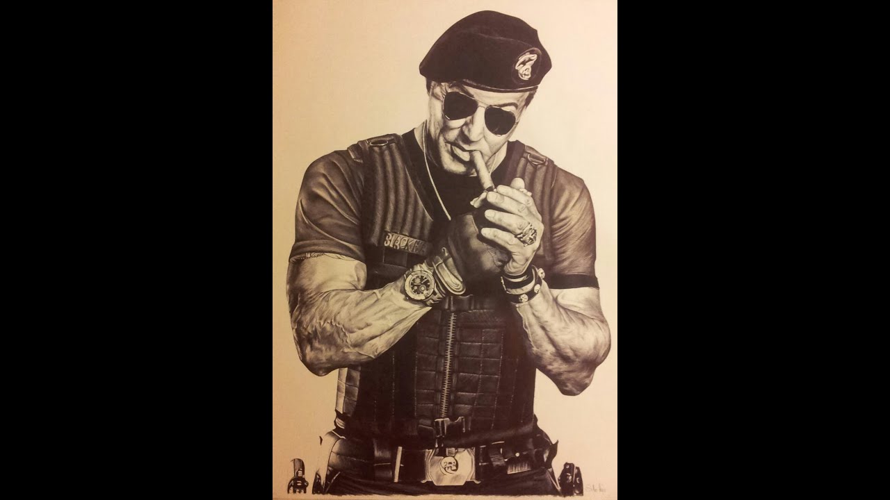 Sylvester Stallone Drawing Best