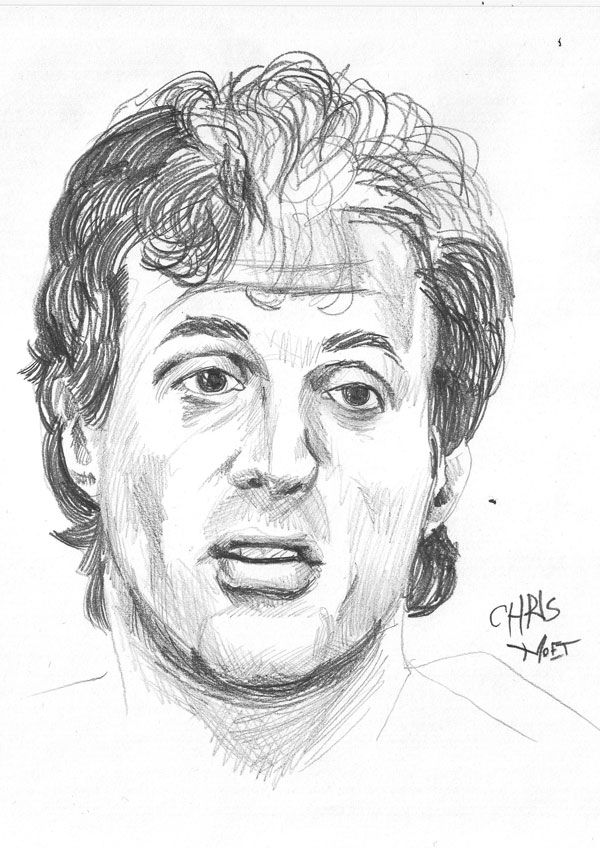 Sylvester Stallone Drawing Photo