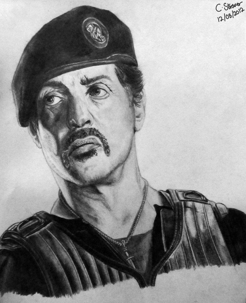 Sylvester Stallone Drawing Pic