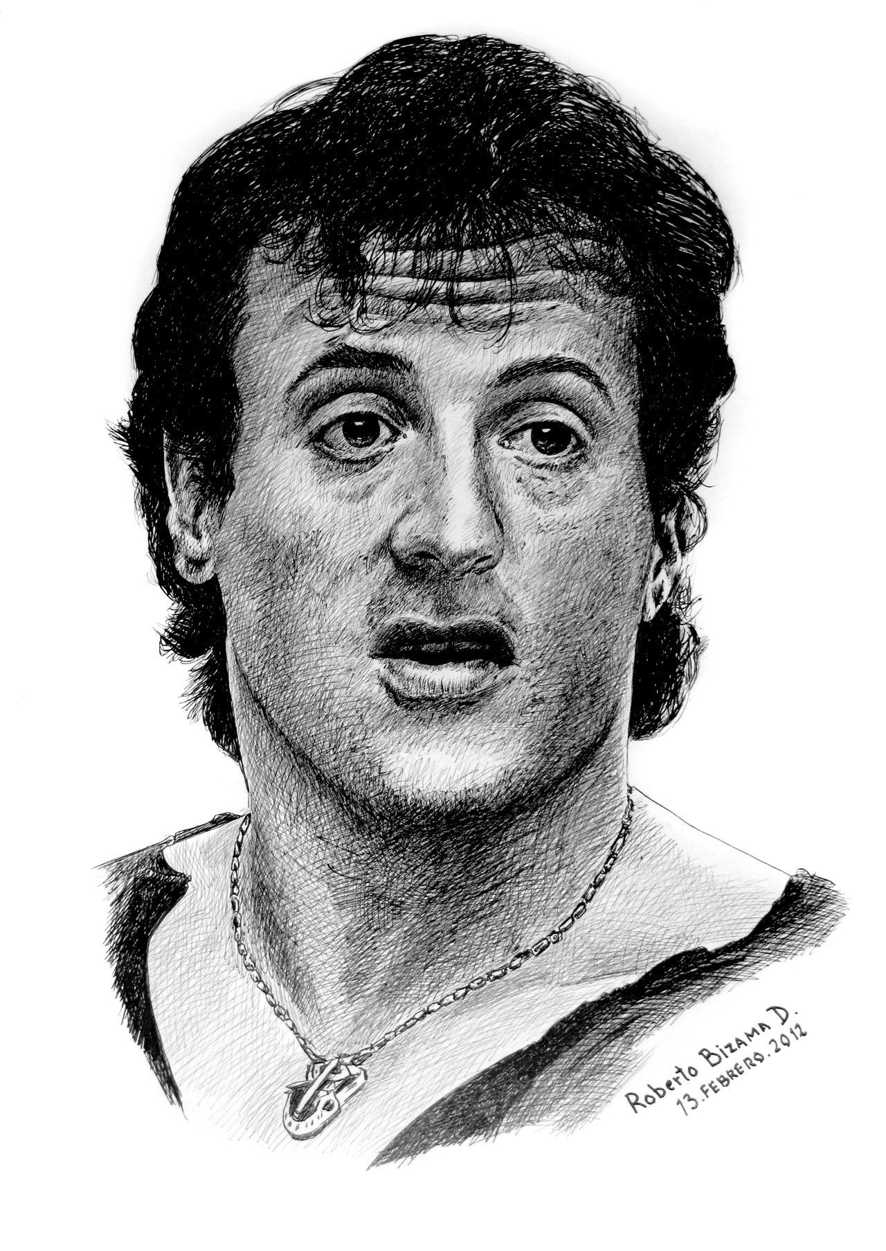 Sylvester Stallone Drawing Picture