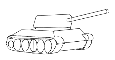 Tank Drawing Realistic
