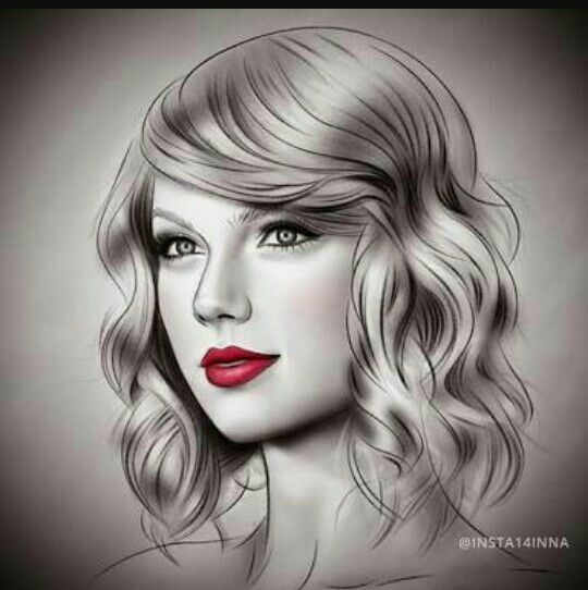 How to Draw a Portrait with Pencil  Taylor Swift  follow along drawing  lesson  YouTube