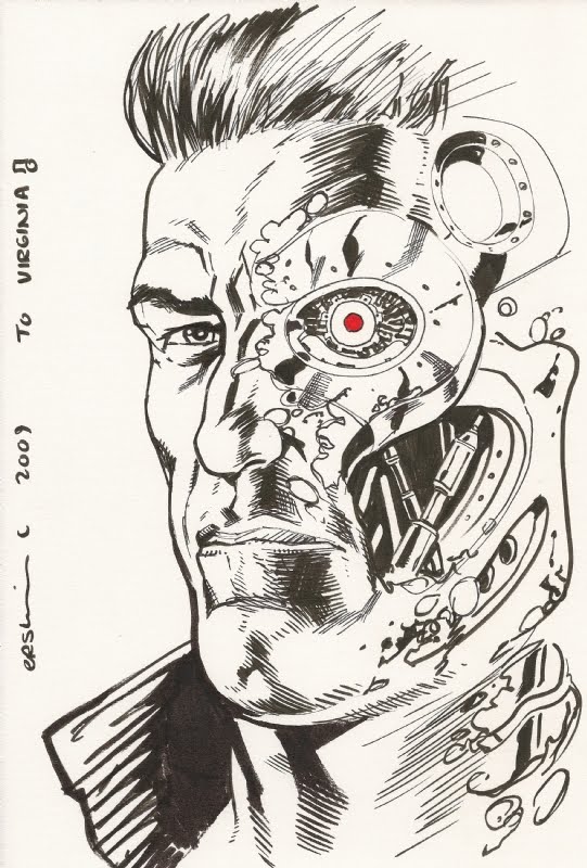 Terminator Drawing Beautiful Image