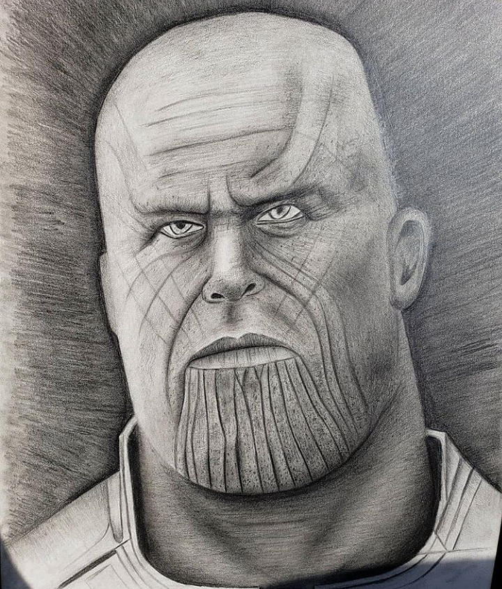 Thanos Art Drawing