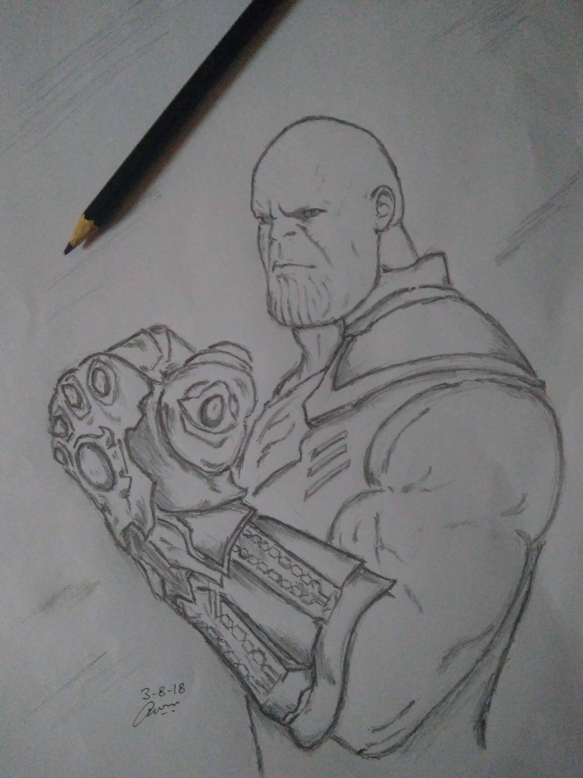 Thanos Drawing - Drawing Skill