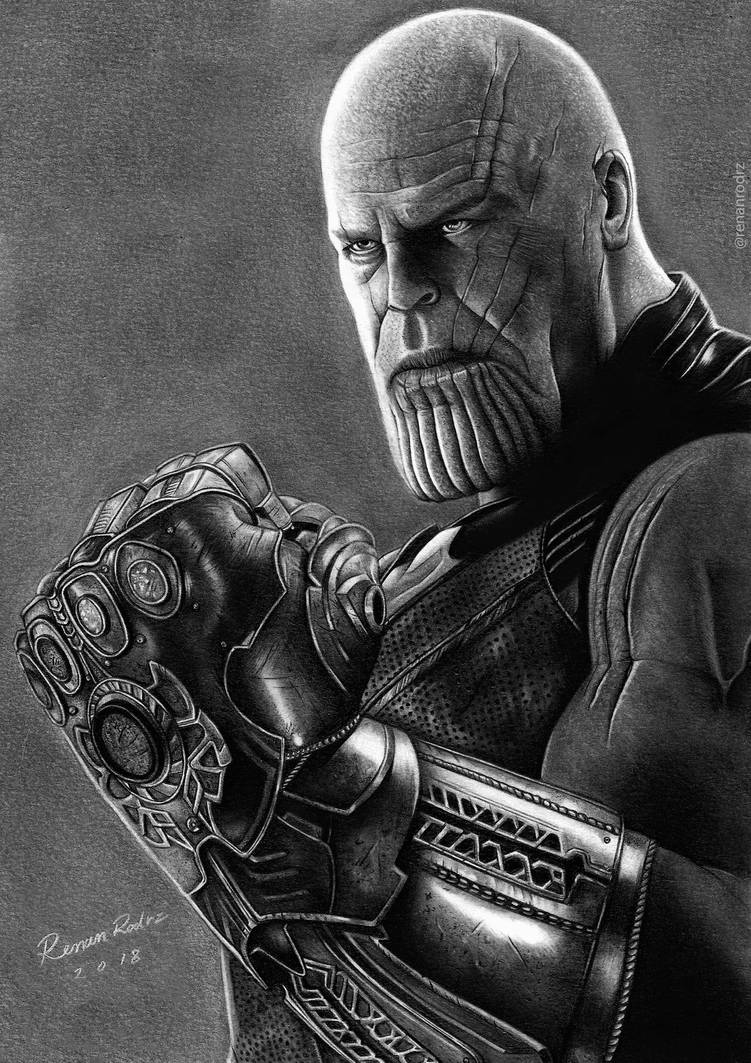 Thanos Drawing Beautiful Image