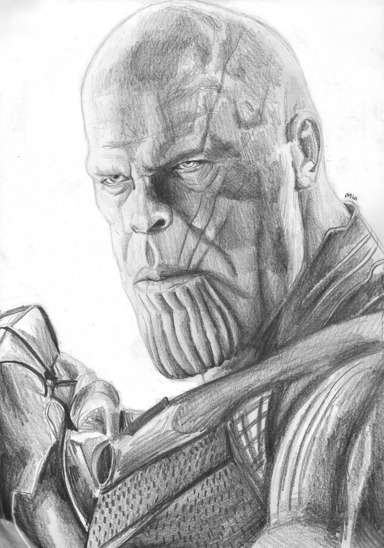 Thanos Drawing Pic