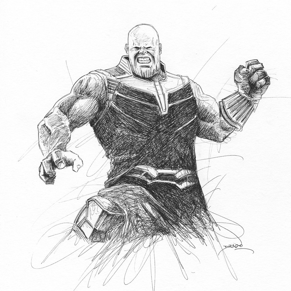 Thanos Drawing Pics