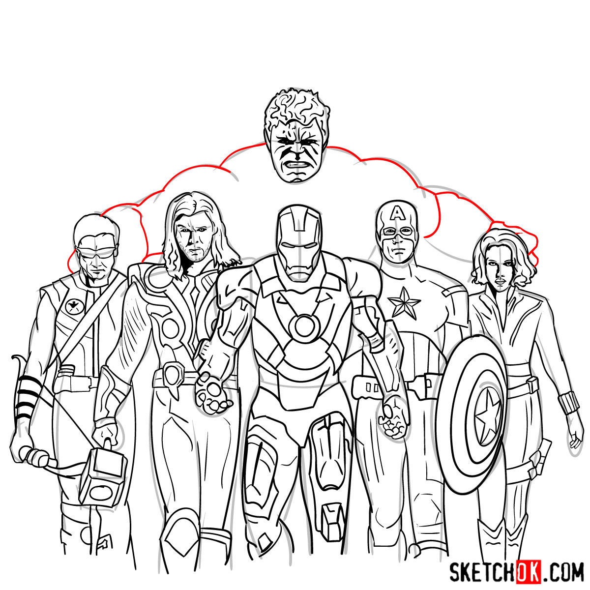The Avengers Drawing Photo