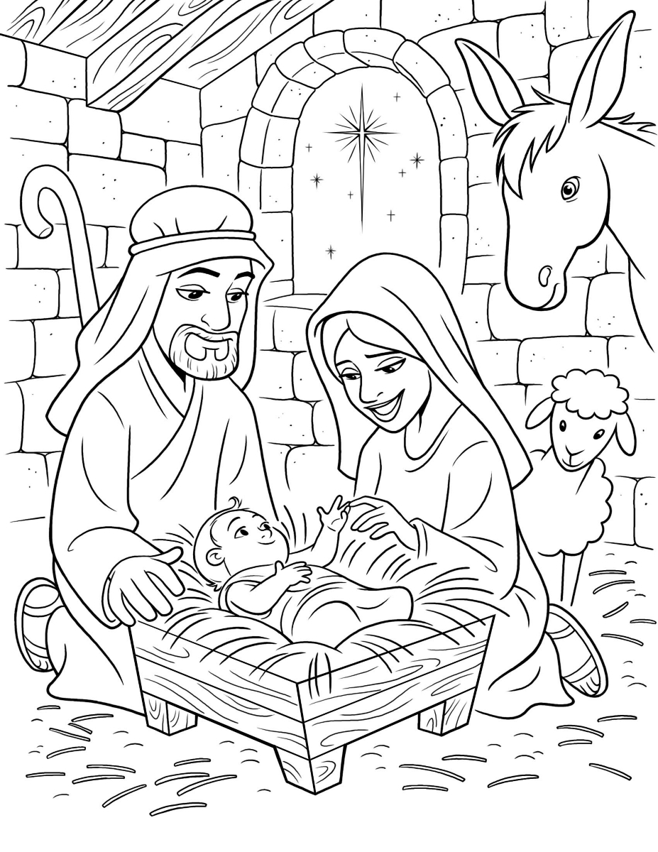 The Nativity Drawing Art