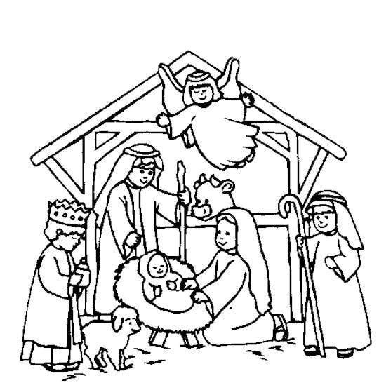 The Nativity Drawing Beautiful Image
