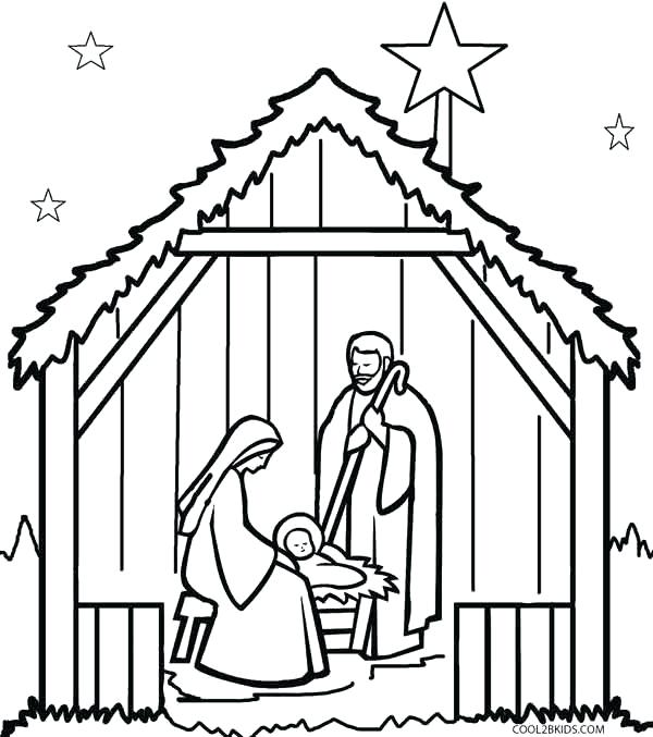 The Nativity Drawing High-Quality