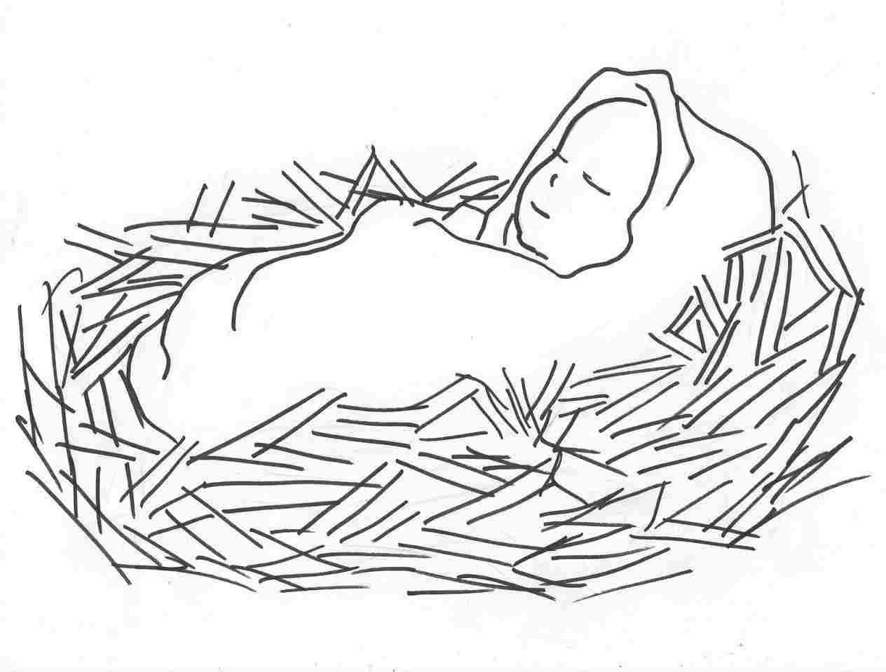 The Nativity Drawing Sketch
