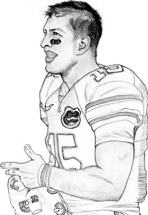 Tim Tebow Drawing Amazing