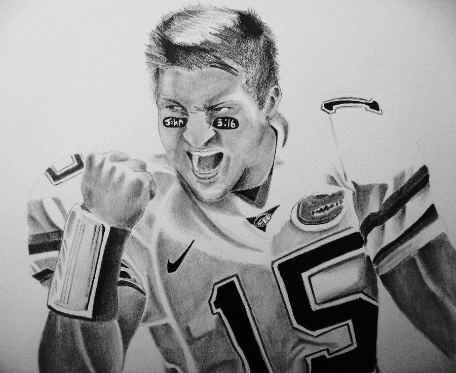 Tim Tebow Drawing Picture