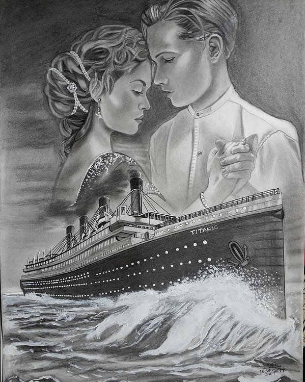 Titanic Drawing Beautiful Art