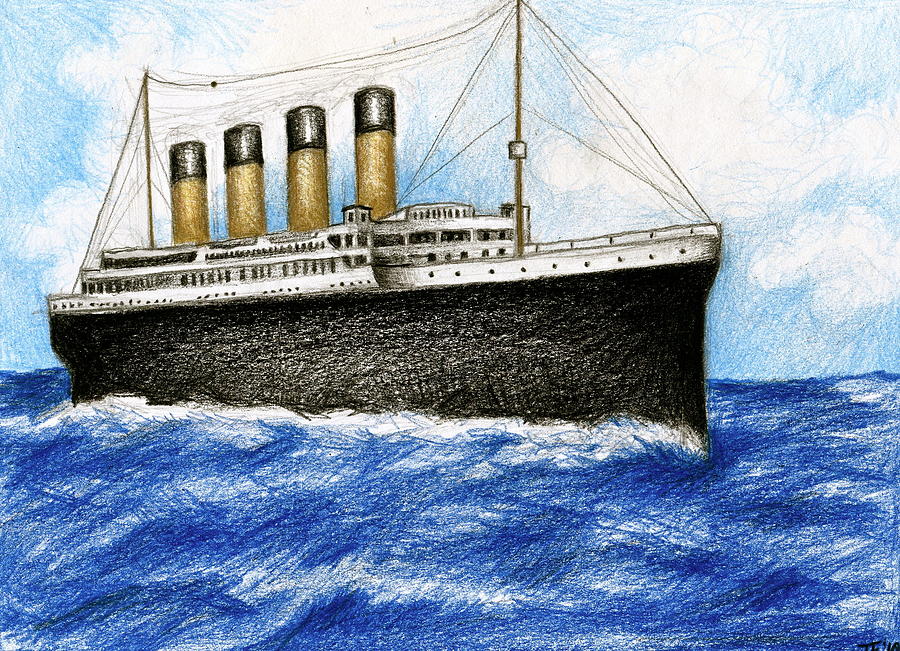 Titanic Drawing High-Quality