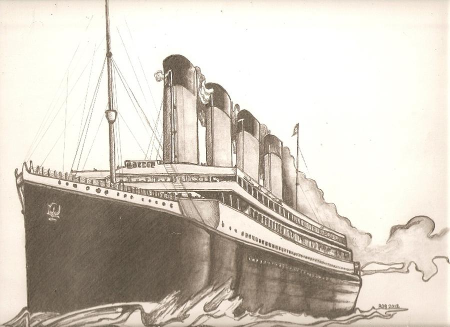 Titanic Drawing by Iheb Gharbi  Artmajeur