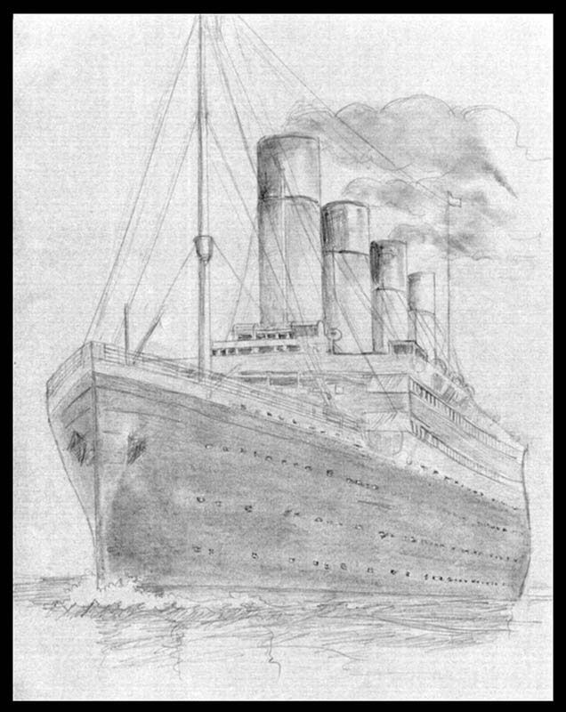 My first Titanic drawing  Encyclopedia Titanica