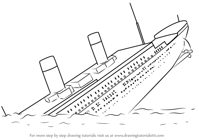 sketch of ship titanic vector on a white background Stock Vector Image   Art  Alamy