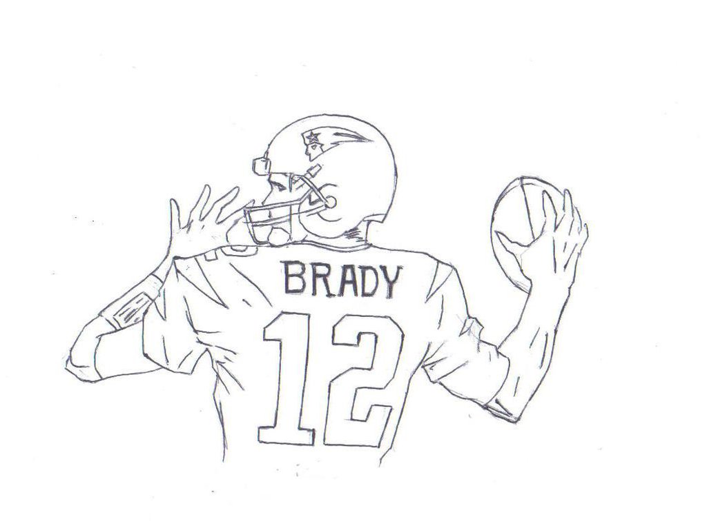 Tom Brady Drawing Beautiful Image