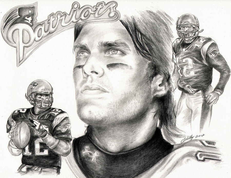 Tom Brady Drawing High-Quality