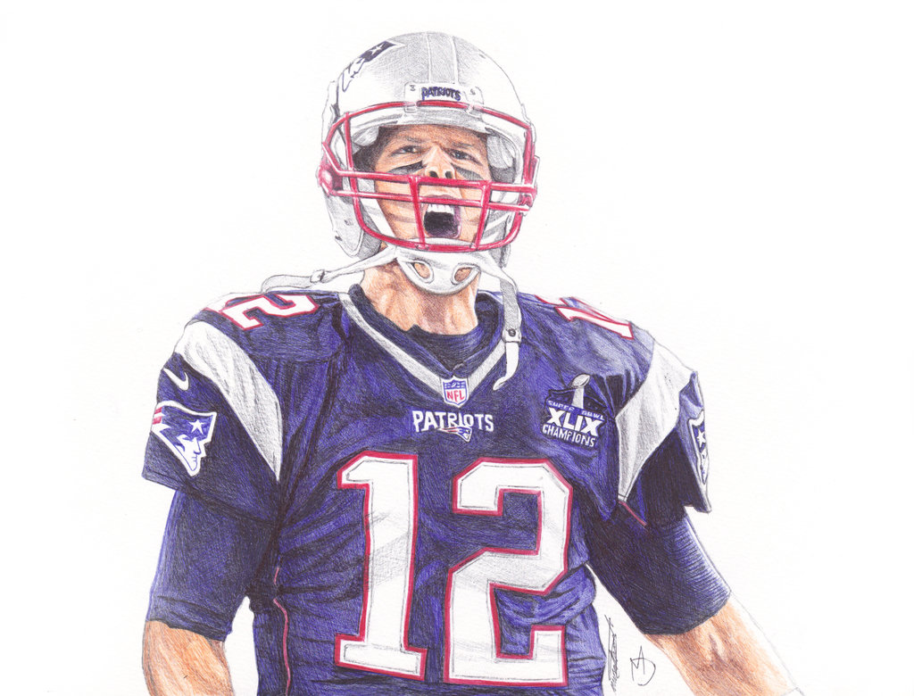 Tom Brady Drawing Realistic