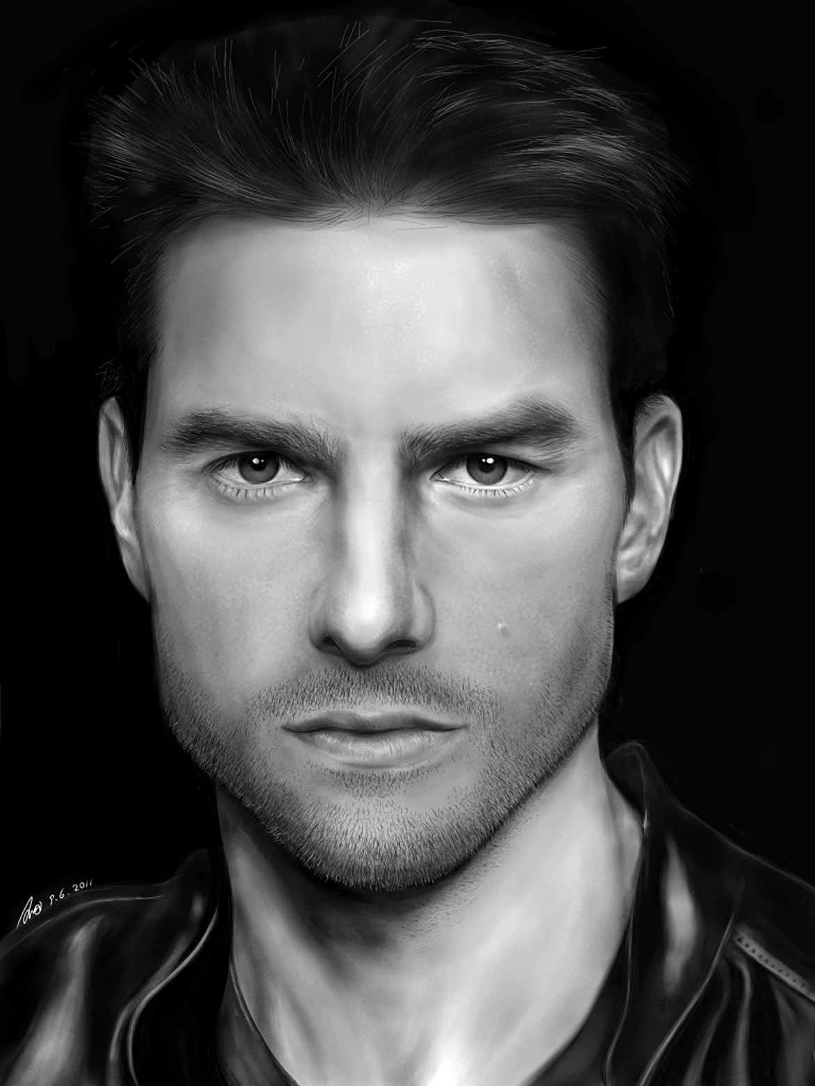 Digital Drawing Of Tom Cruise - CineTV