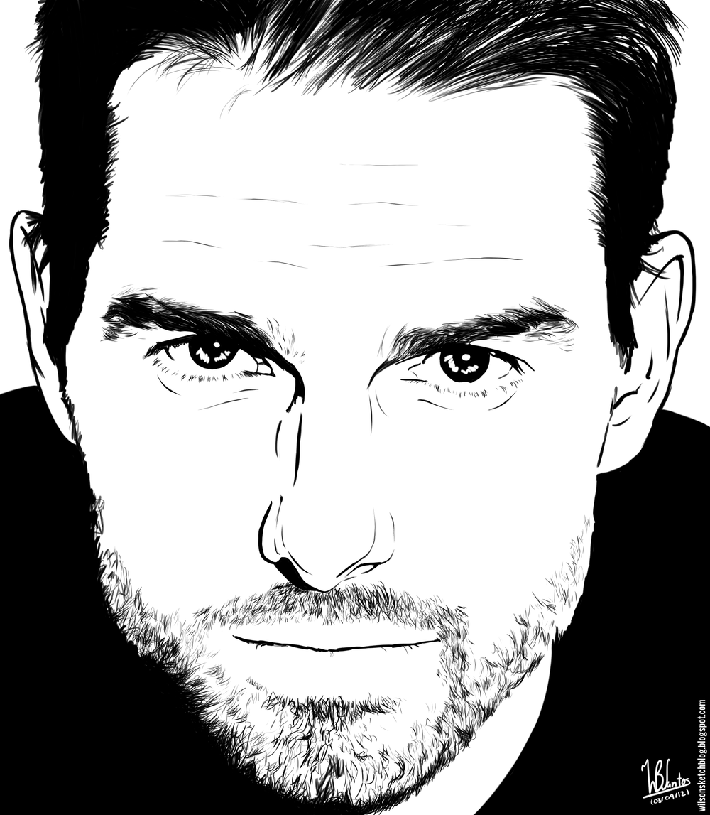 Tom Cruise Drawing Art