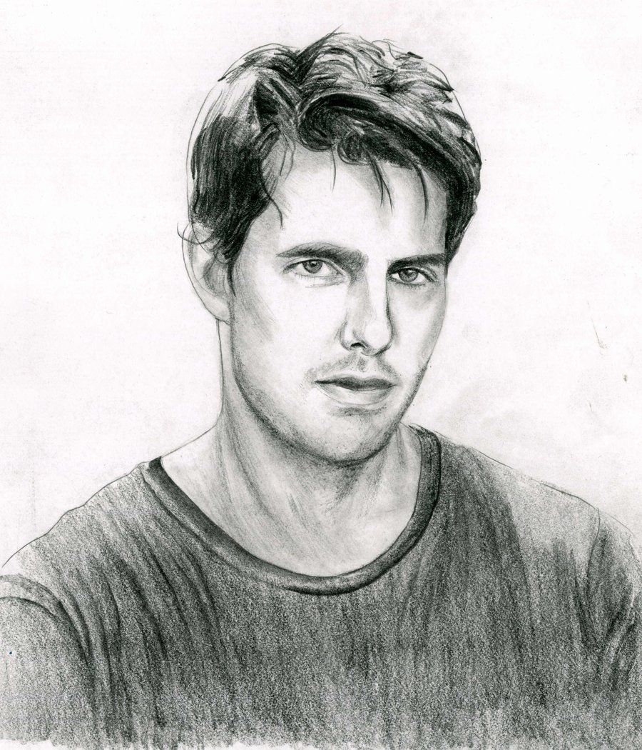 Tom Cruise as Jack Harper in Oblivion Original Drawing (NOT a print) 9x12