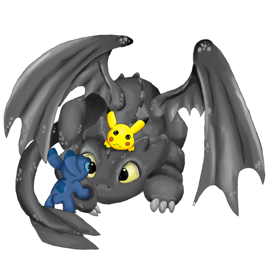 Toothless Stitch Drawing Picture