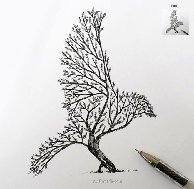 Tree Drawing Photo