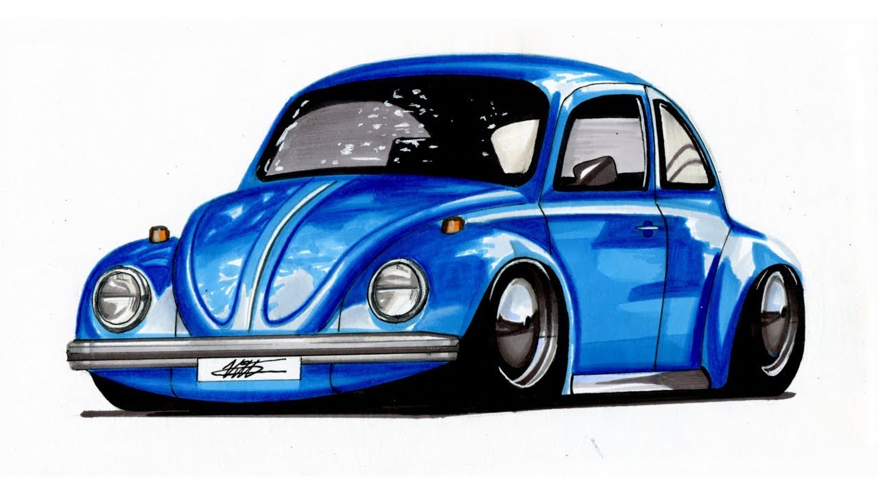Volkswagen Drawing Art