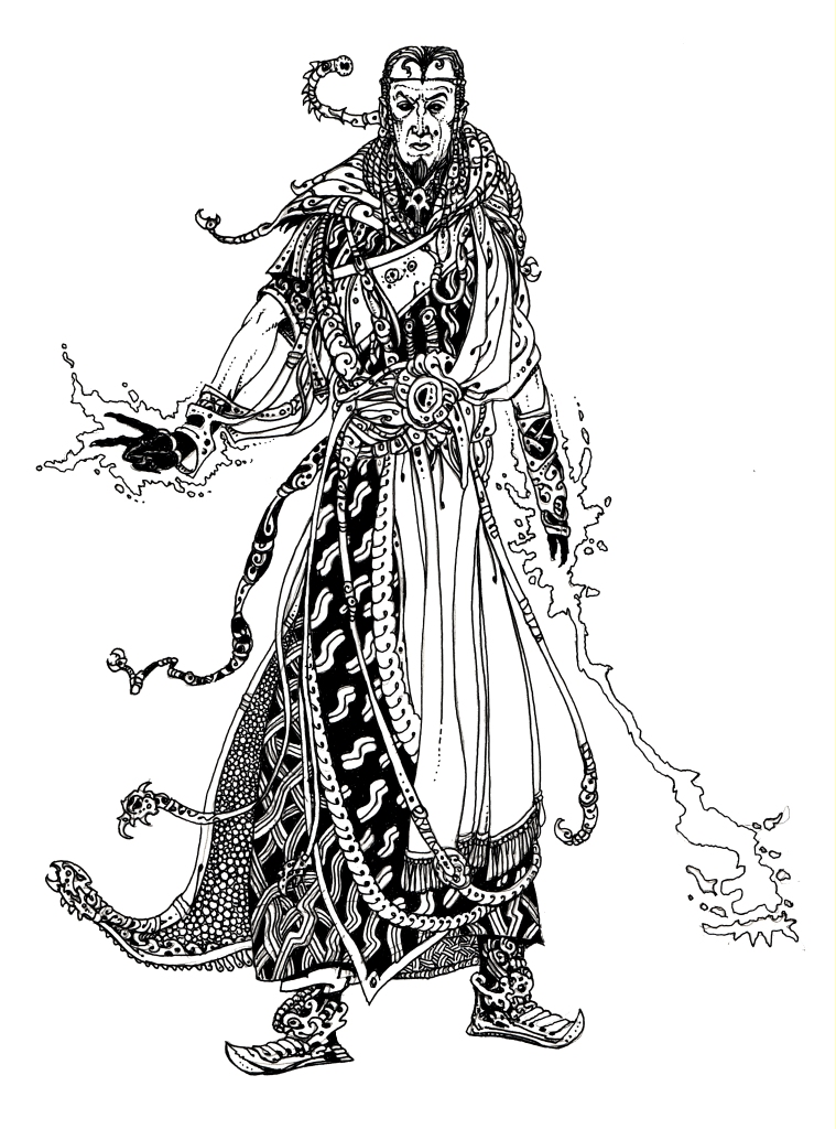 Warlock Drawing Beautiful Image