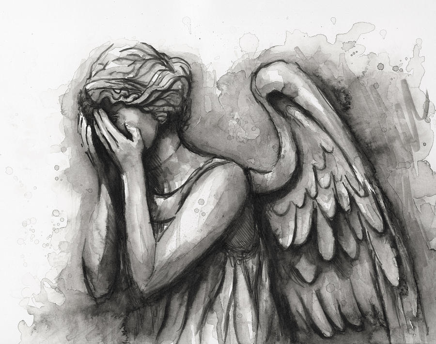 Weeping Angel Drawing Beautiful Art