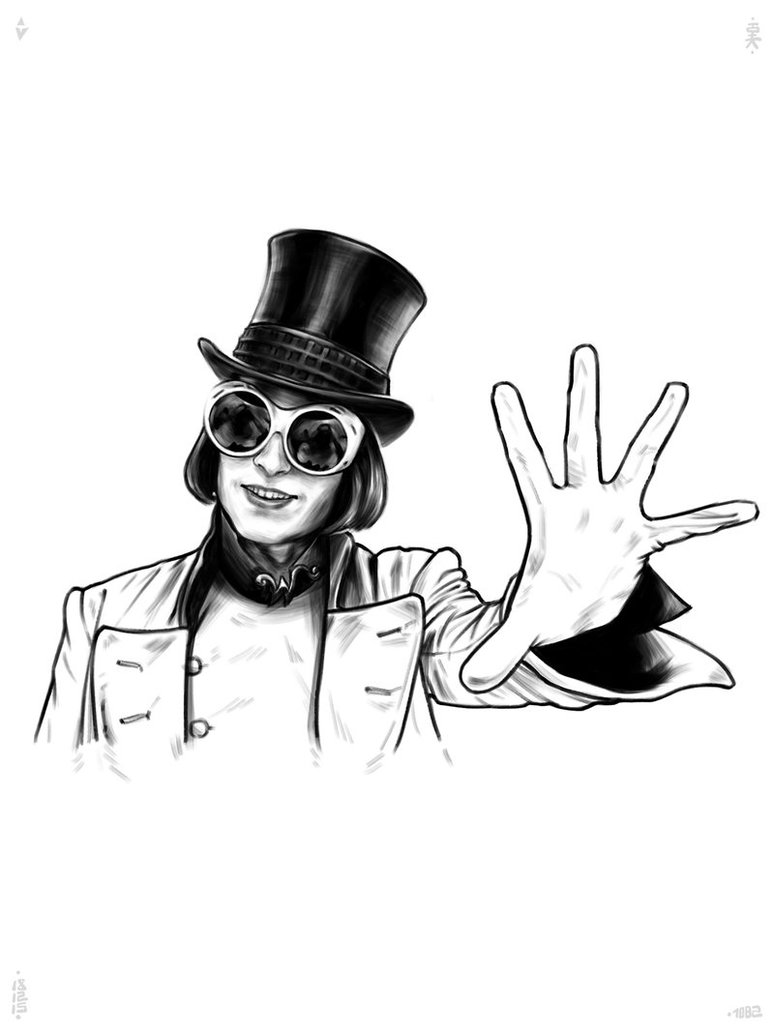 Willy Wonka Drawing Photo