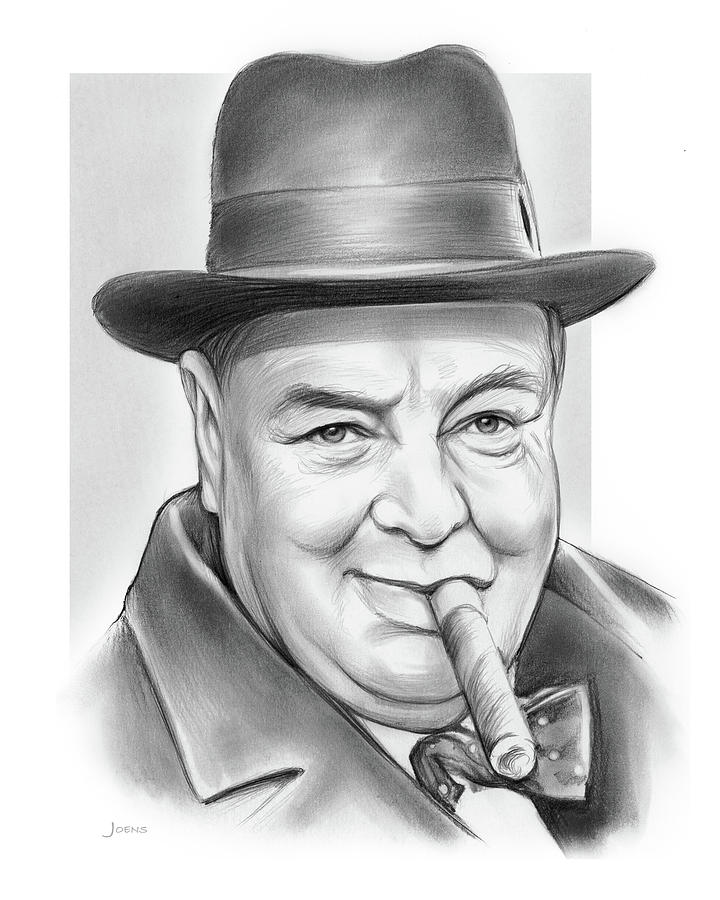 Winston Churchill Drawing Best