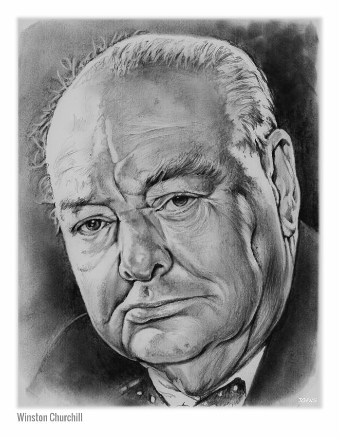 Winston Churchill Drawing Picture