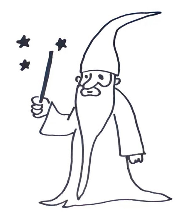 Wizard Drawing Photo