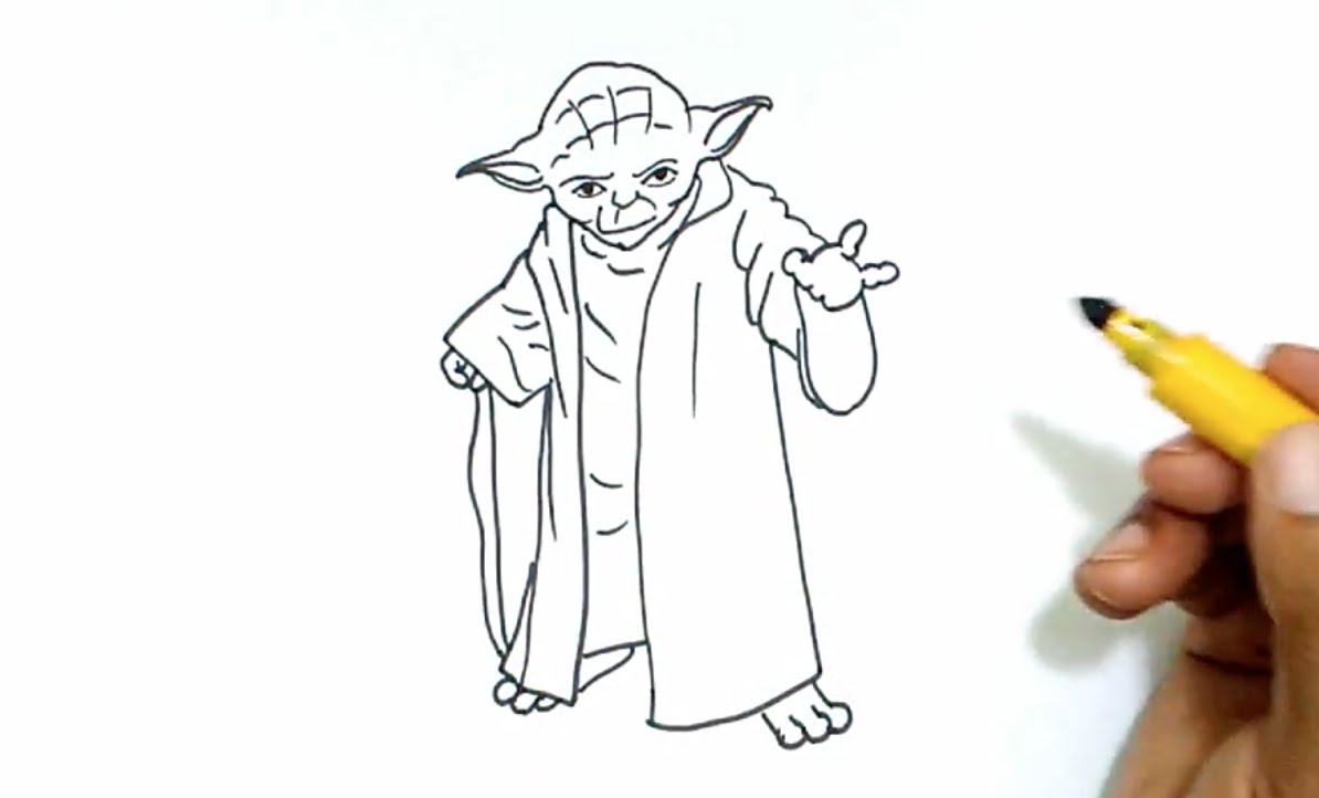 Yoda Drawing Sketch