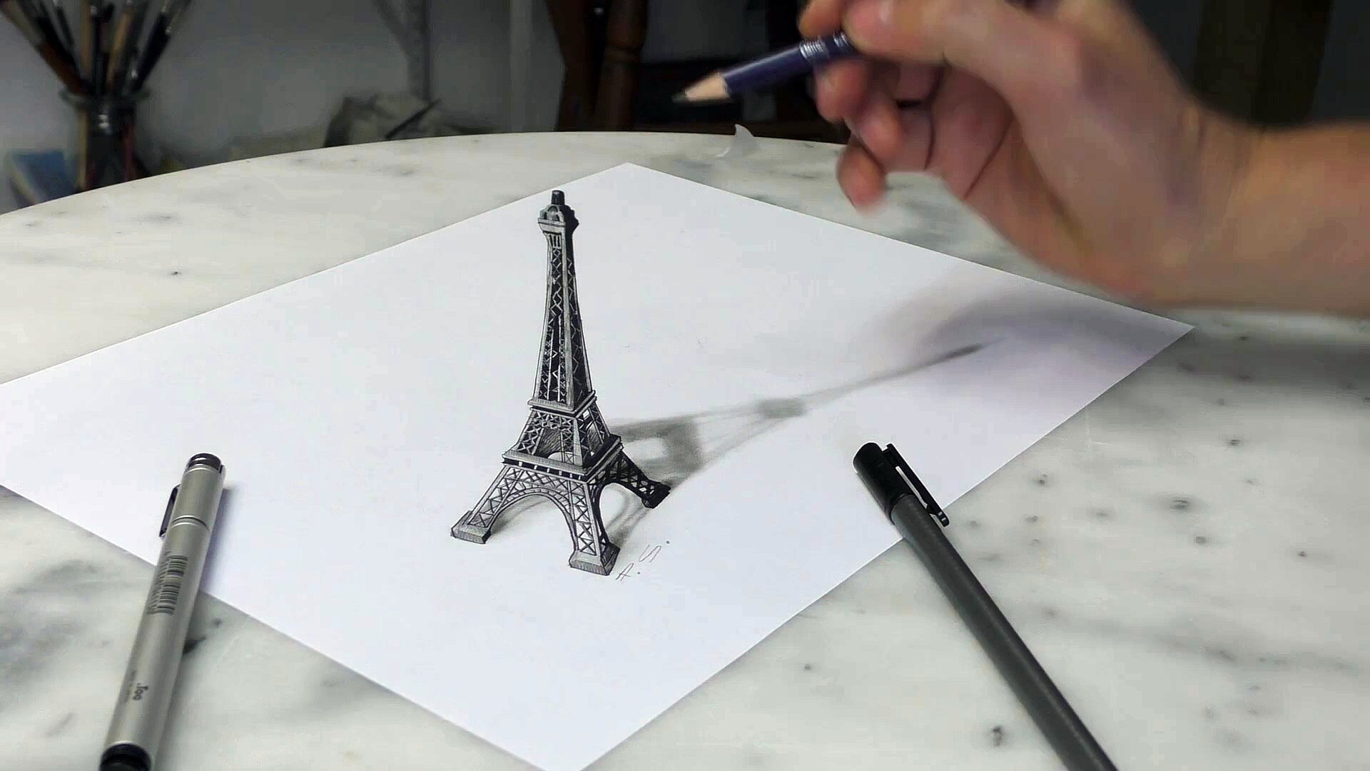 3d Drawing Pencil Sketch Colorful Realistic Art Image - vrogue.co