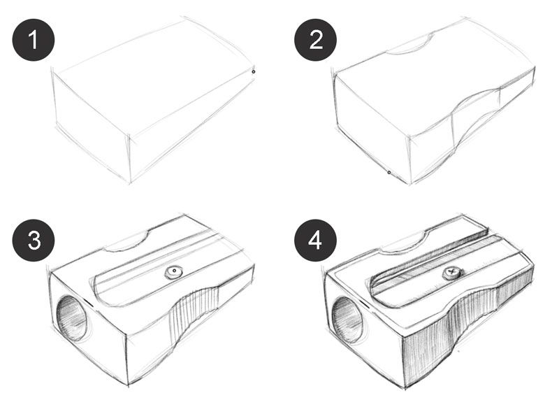 3D Object Drawing Art