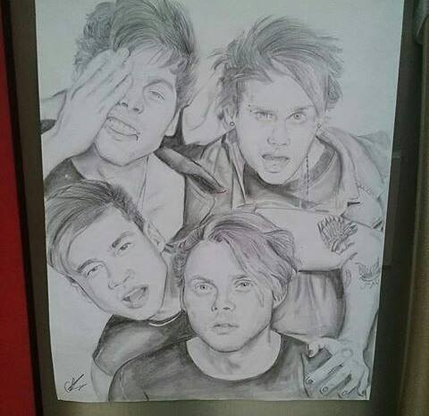 5 Seconds of Summer Drawing Image