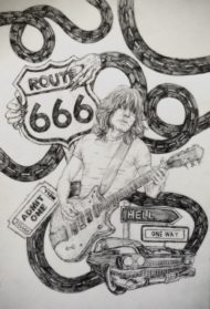AC DC Art Drawing - Drawing Skill