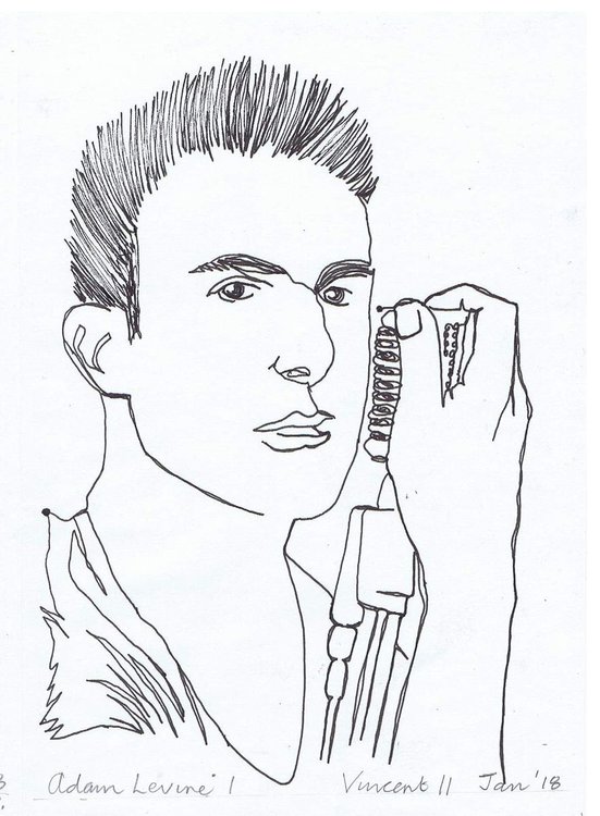 Adam Levine Drawing Image