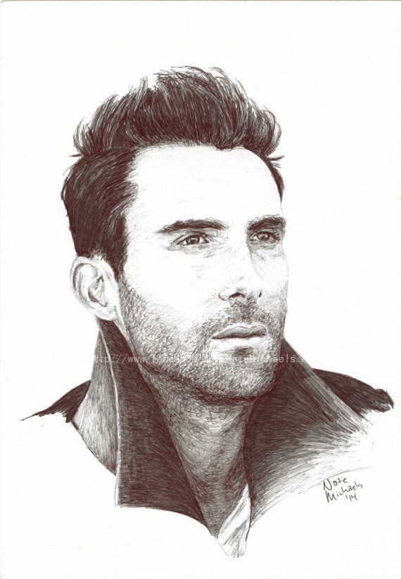 Adam Levine Drawing Picture